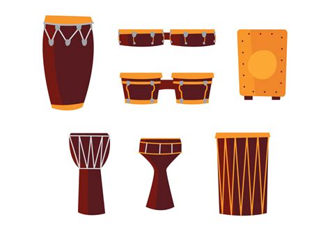 African Drums 128425 Vector Art at Vecteezy