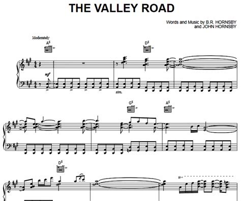 Bruce Hornsby - The Valley Road Free Sheet Music PDF for Piano | The Piano Notes