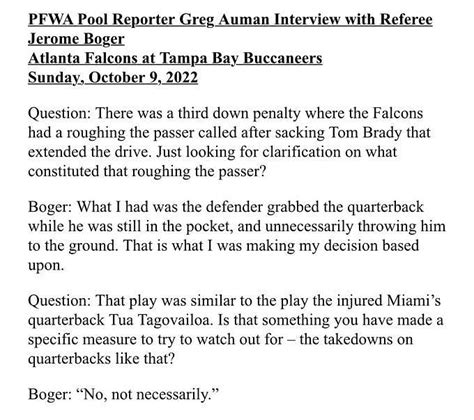 NFL official explains call regarding Tom Brady hit in Falcons vs Buccaneers