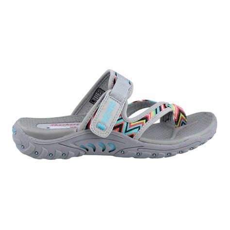 Skechers Womens Reggae Slim Simply Stretch Sandals Trailway Black Slingback Outdoor Lifestyle ...