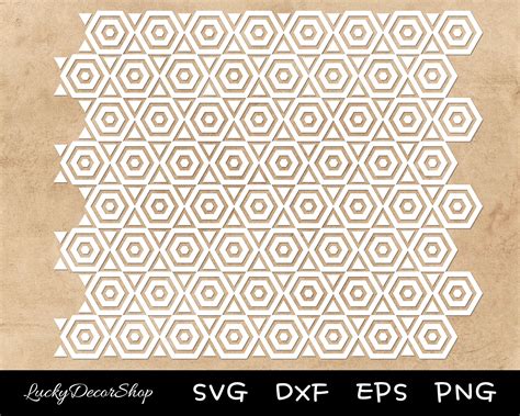 Hexagon Pattern Shapes SVG Pattern SVG Geometric Svg Cut | Etsy