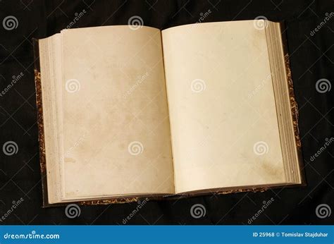 Open Empty Pages In Old Book Royalty Free Stock Photos - Image: 25968