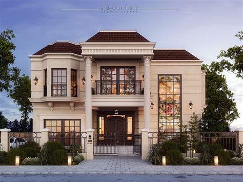 Lake View Villa on Behance | House designs exterior, Classic house ...