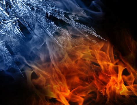 Fire vs Ice Flames 2 by Hittichowa on deviantART | Fire and ice, Flames, Fire