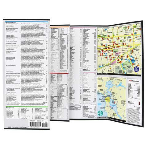 San Francisco City Center Foldout Travel Map | Red Maps