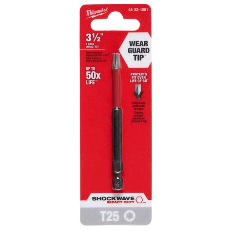 Milwaukee SHOCKWAVE T25 TORX 3-1/2 In. Power Impact Screwdriver Bit