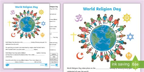 Discover the world religions vocabulary with this worksheet.