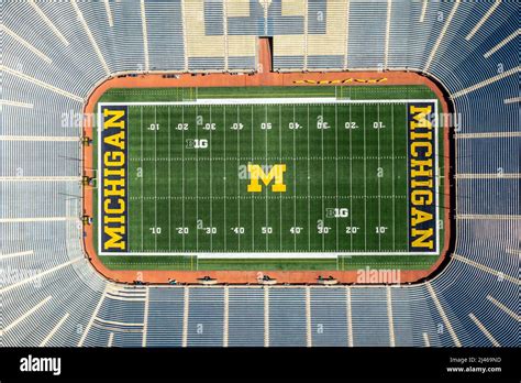 Michigan Stadium, University of Michigan, home of the Wolverines NCAA ...