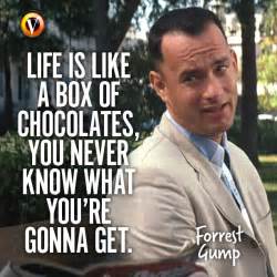 Forrest Gump (Tom Hanks) in Forrest Gump: "Life is like a box of chocolates, you never know what ...