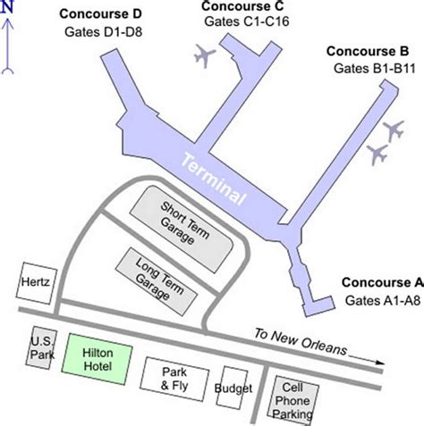 Airport Terminal Map - new-orleans-airport-terminal-map.jpg