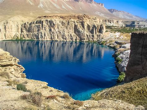 Band-e Amir National Park, Afghanistan central highlands. [OS ...