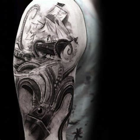 100 Kraken Tattoo Designs For Men - Sea Monster Ink Ideas