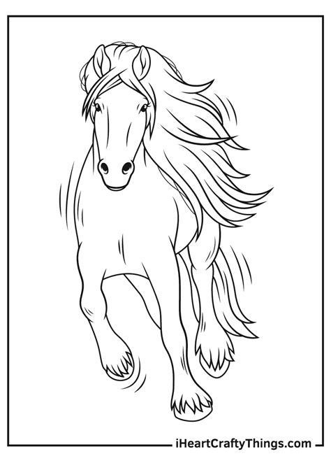 Realistic Horse Coloring Pages (Updated 2021)