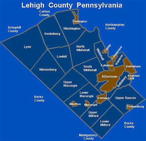 Lehigh Zip Code Map - Gillan Dianemarie