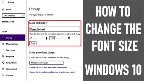 How To Change Font Size In Windows 10 Pro - Templates Sample Printables