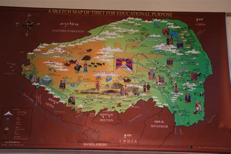 Map of Tibet from the Museum in Dharamsala-Free Tibet! | Flickr