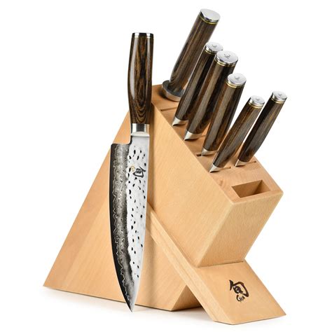 Shun Premier Knife Set - 8 Piece Kickstand Block – Cutlery and More