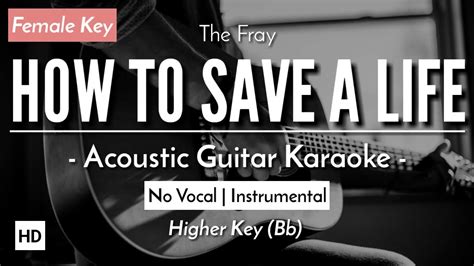 How To Save A Life [Karaoke Acoustic] - The Fray [HQ Audio] - YouTube