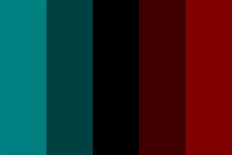 Dark cyan and red Color Palette Color Schemes Colour Palettes, Bedroom ...