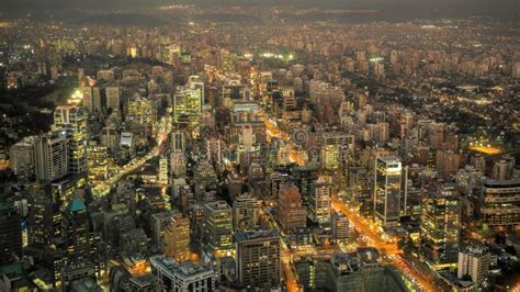 Santiago De Chile Skyline Aerial View Stock Photo - Image of city, aerial: 106982526