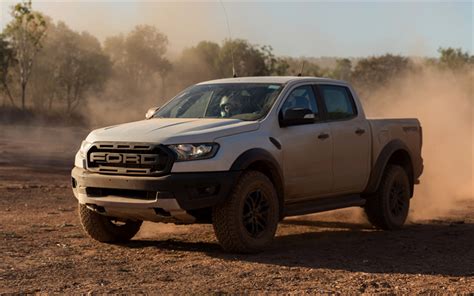 Download wallpapers Ford Ranger Raptor, 2019, american pickup truck, front view, desert, new ...