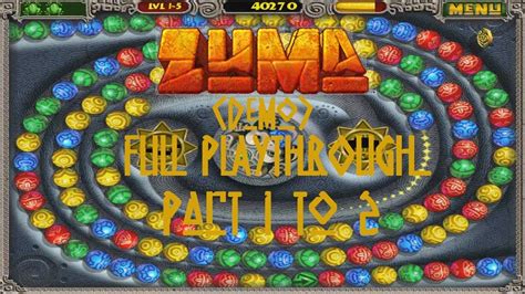 Zuma Deluxe (Demo) | Full playthrough Part 1 to 2 - YouTube