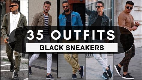 35 Ways to Style Black Sneakers in FALL 2022 | BLACK SNEAKERS | Men's ...