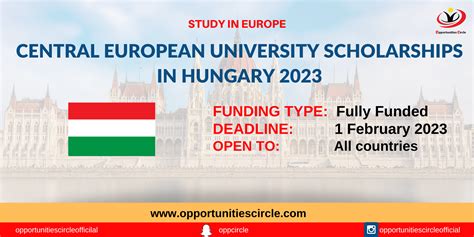 Central European University Scholarships 2023 | Study in Hungary ...