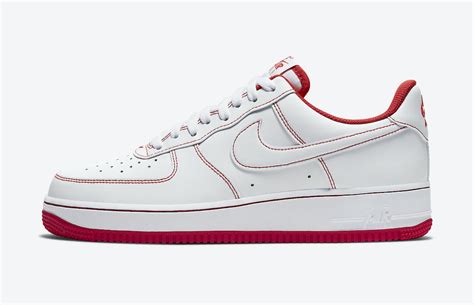 Nike Air Force 1 Low White University Red CV1724-100 Release Date - SBD