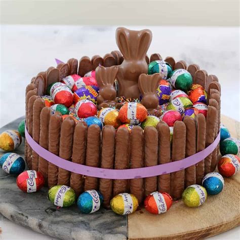 Cheats 15 Minute Chocolate Overload Easter Cake - Bake Play Smile