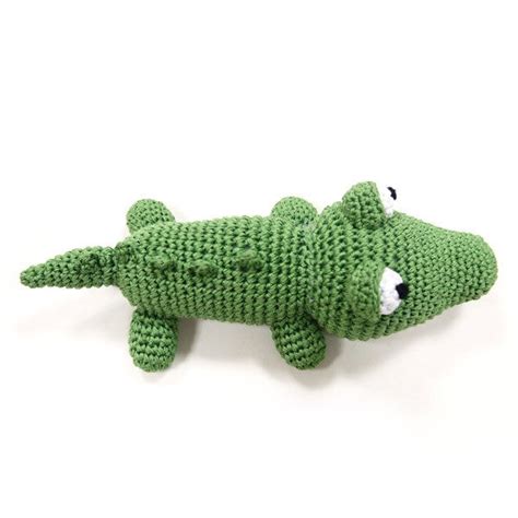 Alligator Crochet Dog Toy with Squeaker – PupLife Dog Supplies