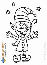 Coloriage Lutin De Noel  Primer sketch template