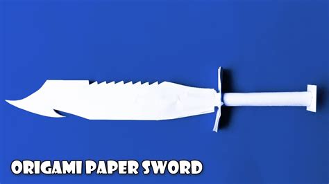 Paper sword easy step by step | How to make a Paper Sword | origami paper sword easy - YouTube