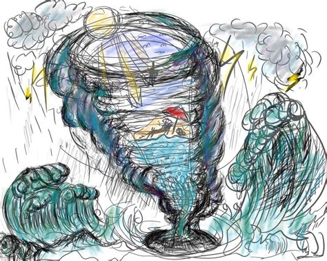 Entry #2 by Yarmilich for Draw a hurricane and its calm center | Freelancer