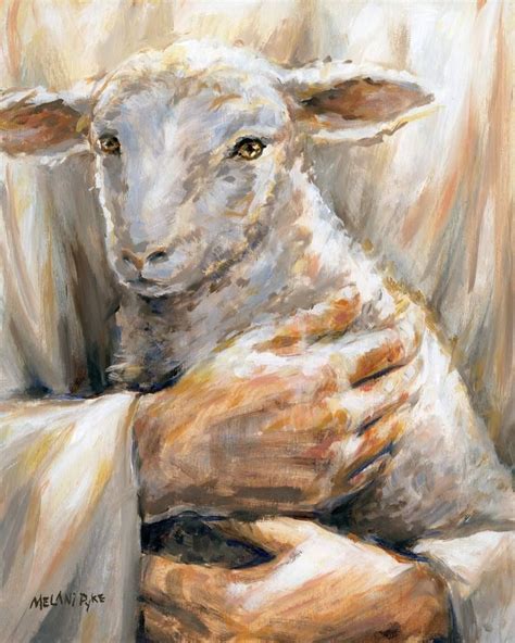 The Shepherd Holds Me Painting by Melani Pyke | Saatchi Art | Christian paintings, Spiritual art ...