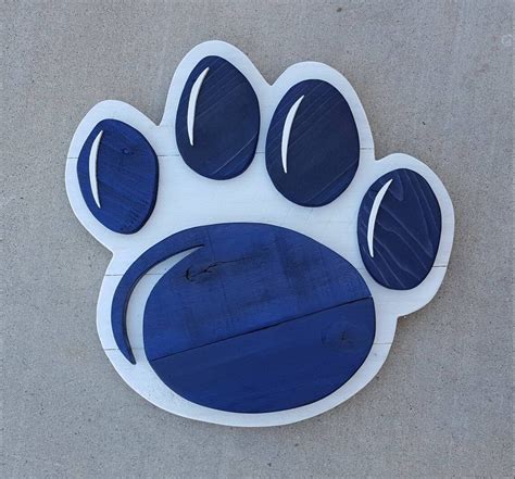 Penn State Paw Print Paw Print Penn State Nittany Lion | Etsy