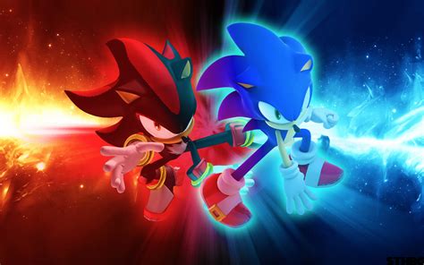 Sonic and Shadow Wallpaper by SonicTheHedgehogBG on DeviantArt