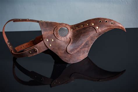 Plague Doctor Mask, Leather Mask, Steampunk Style - Etsy