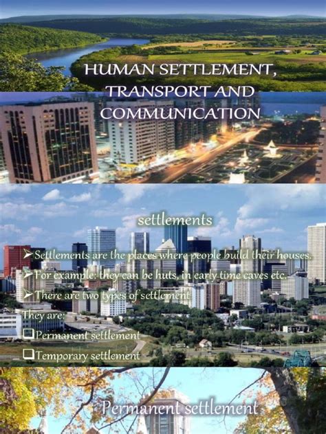 Chapter 7 Human Environment-Settlement, Transport and Communication | PDF