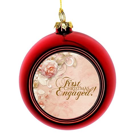 Just Engaged Ornament - Engaged Xmas Ornament - Engagement Gifts ...