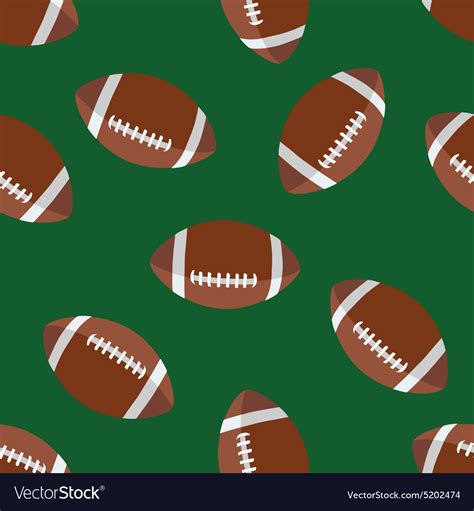 American football pattern Royalty Free Vector Image