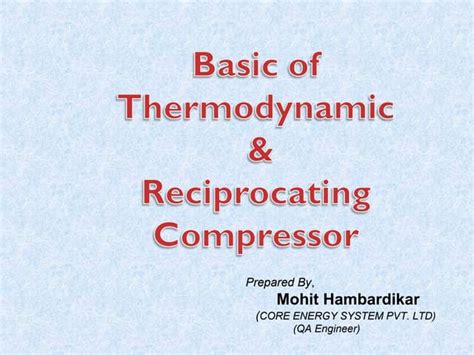 Reciprocating compressor | PPT