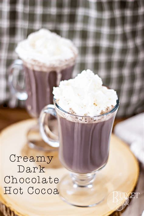 Creamy Dark Chocolate Hot Cocoa - Tastefully Eclectic