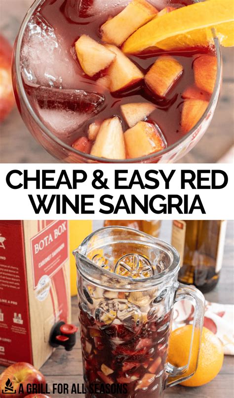 Easy Box Wine Sangria Recipe with Boxed Red Wine