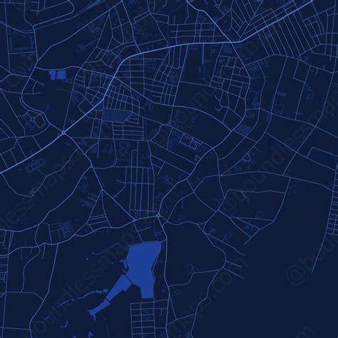 Pyin Oo Lwin - Dark Blue Vector Map | Boundless Maps