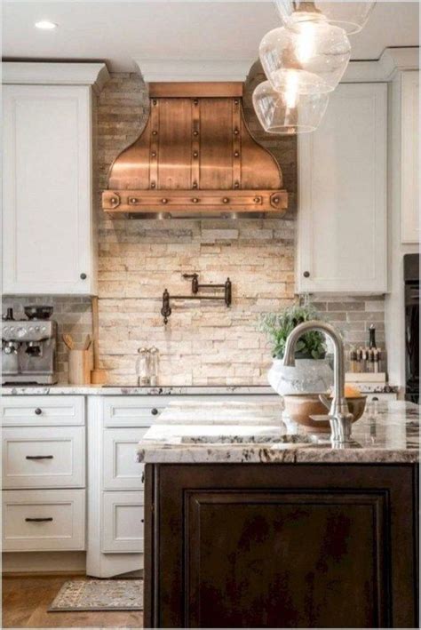 Cute Farmhouse Kitchen Backsplash Ideas 16 | Country style kitchen ...