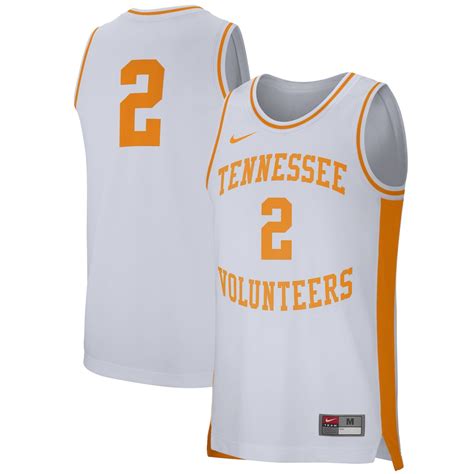 Nike #2 Tennessee Volunteers White Retro Performance College Basketball Jersey