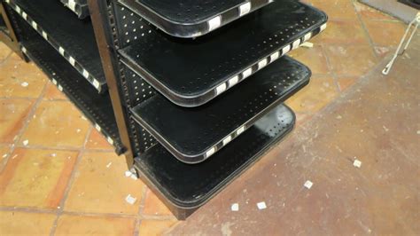 Madix Black Adjustable Retail Shelving Unit - Oahu Auctions