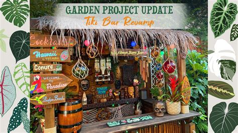 Tiki Bar Revamp! New Decor - DIY - Maintenance 🌺🏝🐚🦩🦋🍍🍹 - YouTube