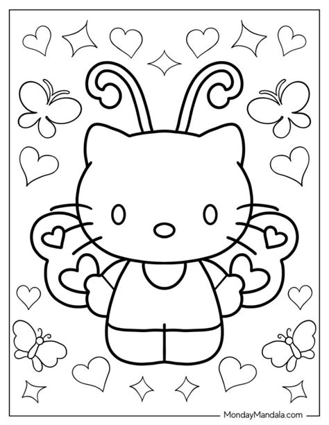 68 Hello Kitty Coloring Pages (Free PDF Printables)